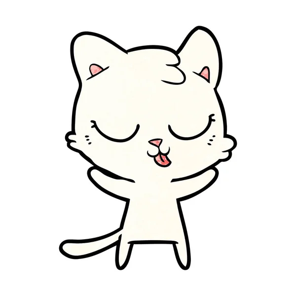 かわいい猫のベクトルイラスト — ストックベクタ