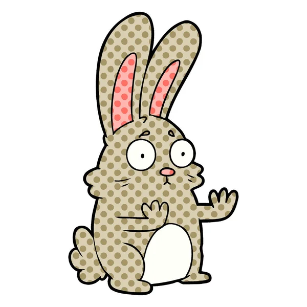 Vector Illustration Cartoon Rabbit — Stock Vector
