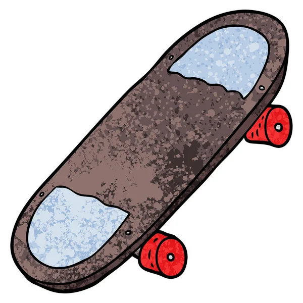 Vektorillustration Tecknad Skateboard — Stock vektor