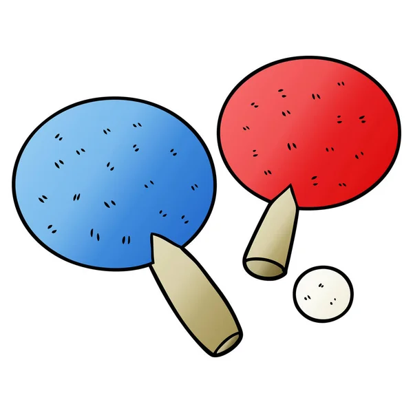 Cartoon Tischtennisschläger — Stockvektor