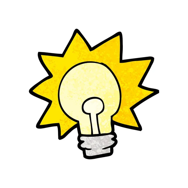 Ampoule Lumineuse Dessin Animé — Image vectorielle