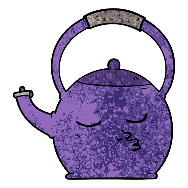 Векторная Иллюстрация Мультяшного Чайника — стоковый вектор