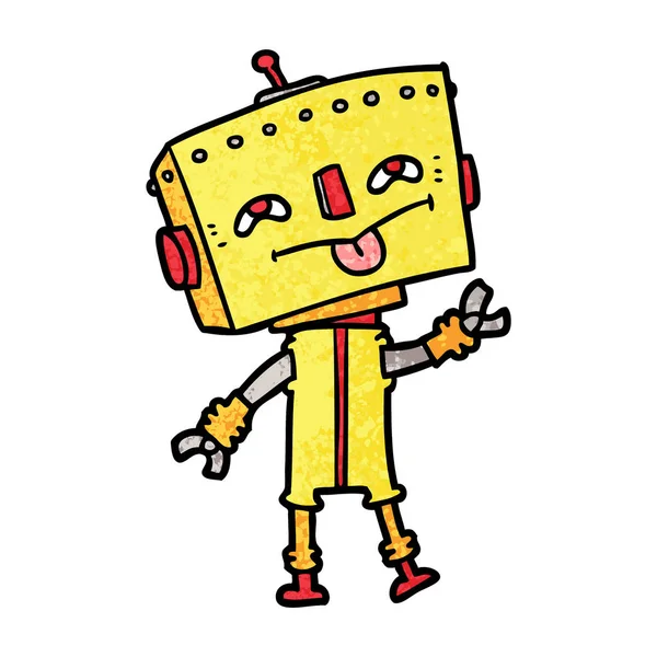 Ilustración Vectorial Del Robot Dibujos Animados — Archivo Imágenes Vectoriales