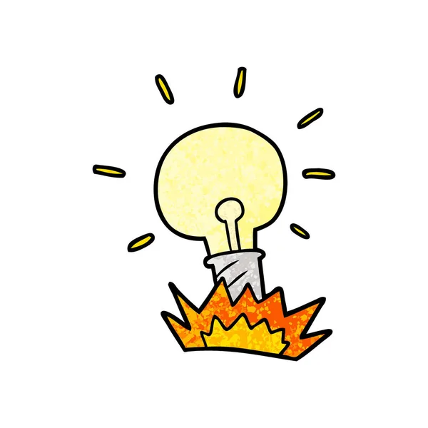 Illustration Vectorielle Ampoule Cartoon — Image vectorielle