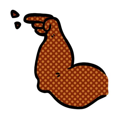 kas kol işaret eden karikatür