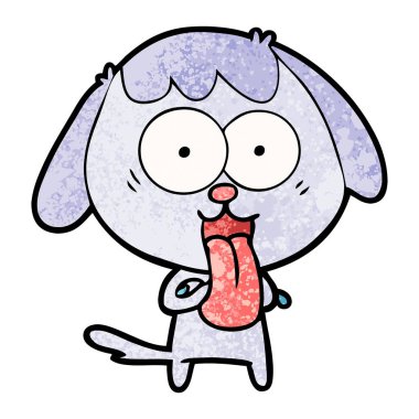 Çizgi film köpeğinin vektör çizimi