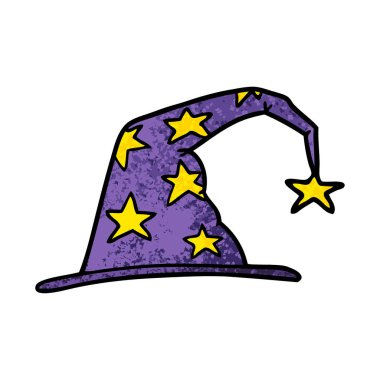 vektör çizim karikatür Sihirbazı şapka
