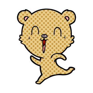 ayı çizgi film karakteri vektör çizim 