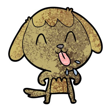 Çizgi film köpeğinin vektör çizimi