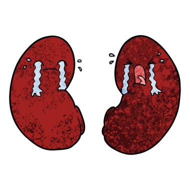 vektör çizim karikatür böbrekler