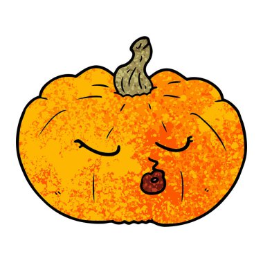 Çizgi film balkabağının vektör çizimi