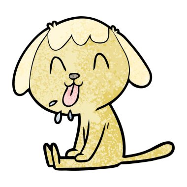 Çizgi film köpeğinin vektör çizimi