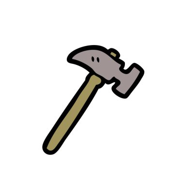 vektör çizim karikatür çekiç