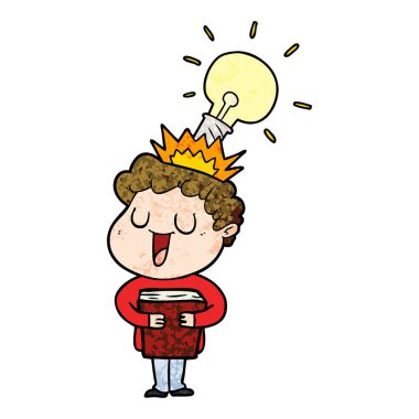 çizgi film adam kitap ve fikir