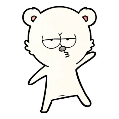 Kutup Ayısı Çizgi Filminin Vektör İllüstrasyonu