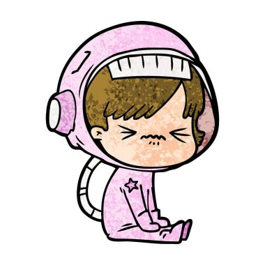 kızgın çizgi film alan kız