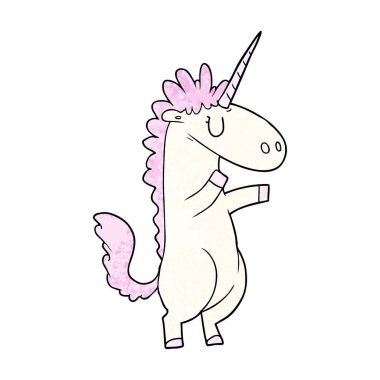 vektör çizim karikatür unicorn