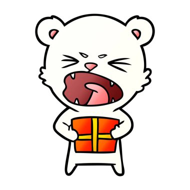 kızgın kutup ayısı karikatür