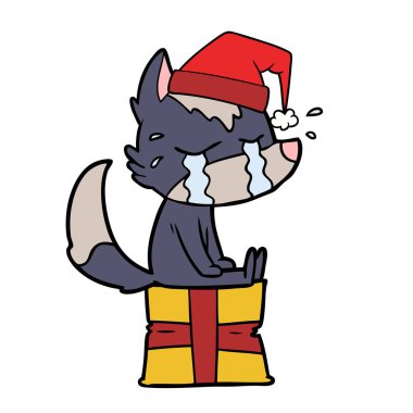 çizgi film ağlayan Noel kurt