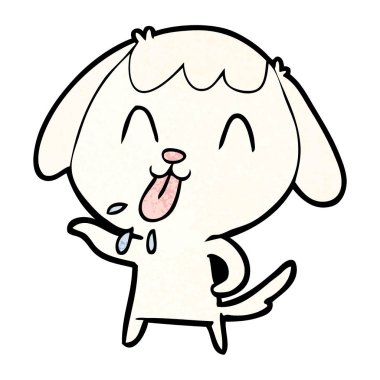 Çizgi film köpeğinin vektör çizimi