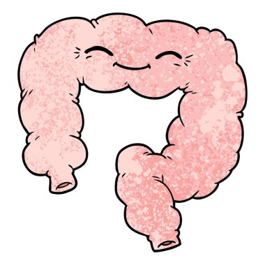 vektör çizim karikatür mutlu kolon