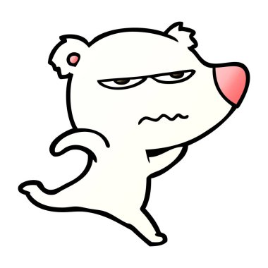 Kutup Ayısı Çizgi Filminin Vektör İllüstrasyonu