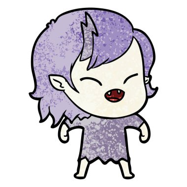 gülen vampir kız çizgi film