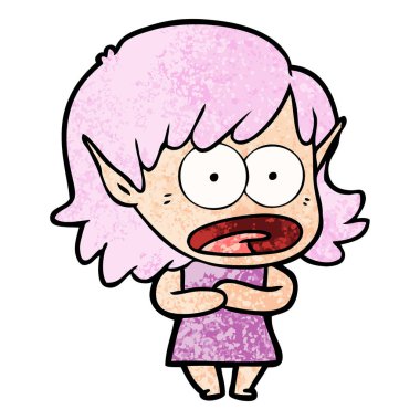 çizgi film şok elf kızı