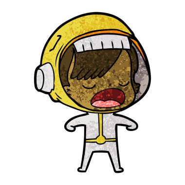 çizgi film astronot kadın açıklayan