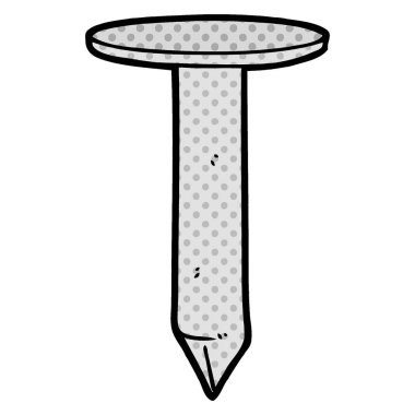 vektör çizim karikatür çivi