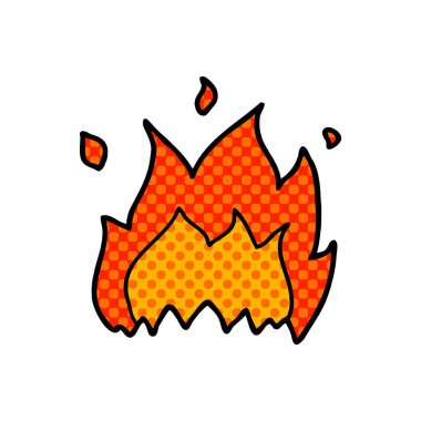 vektör çizim karikatür yangın