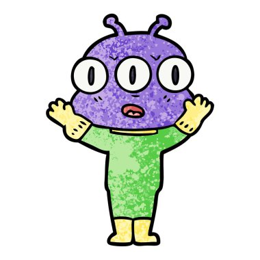 üç gözlü yabancı çizgi film