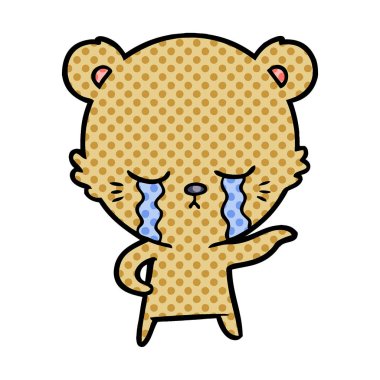 ayı çizgi film karakteri vektör çizim 