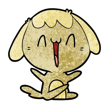 Çizgi film köpeğinin vektör çizimi