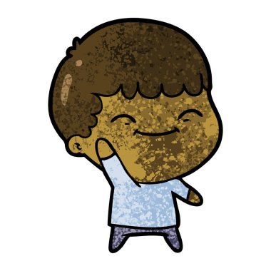 vektör çizim karikatür mutlu çocuk