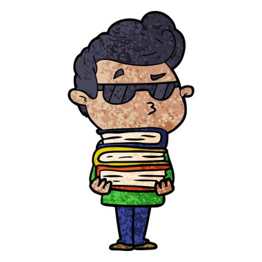 vektör çizim karikatür cool adam