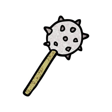 vektör çizim karikatür Ortaçağ topuz