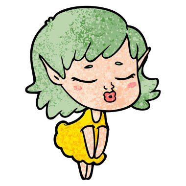 güzel çizgi film elf kızı