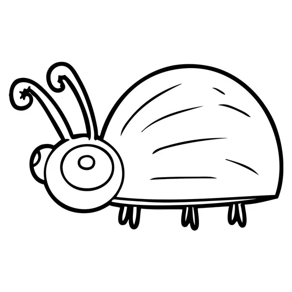 Ilustração Vetorial Bug Dos Desenhos Animados — Vetor de Stock