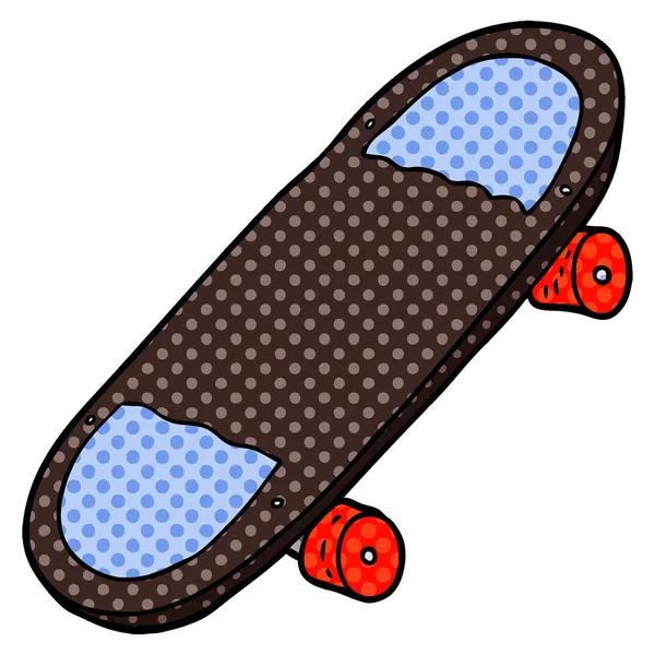 Illustrazione Vettoriale Del Cartone Animato Skateboard — Vettoriale Stock