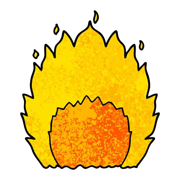 Vektor Illustration Von Cartoon Feuer — Stockvektor