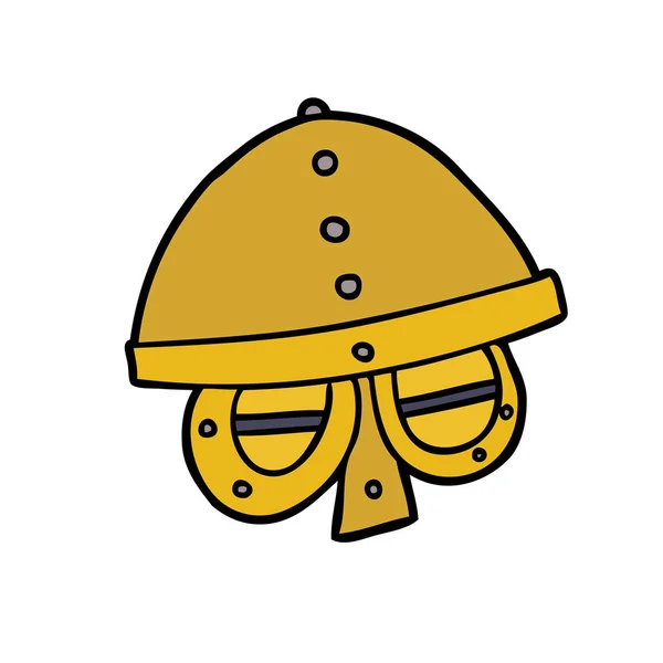 Vectorillustratie Van Cartoon Helm — Stockvector