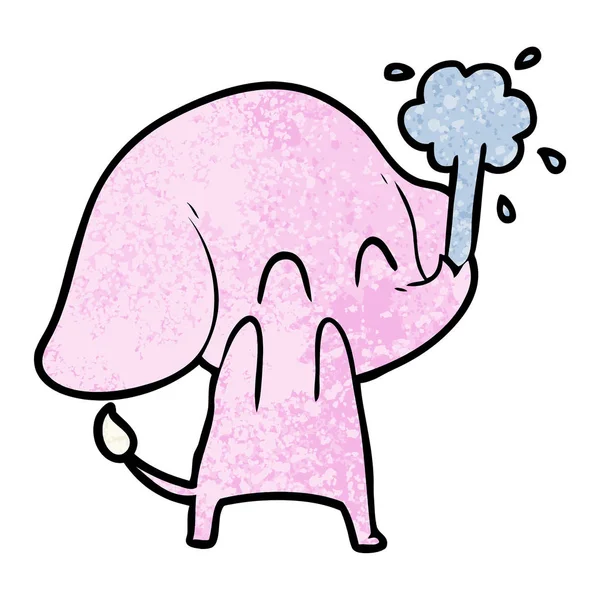 귀여운 코끼리의 일러스트 — 스톡 벡터
