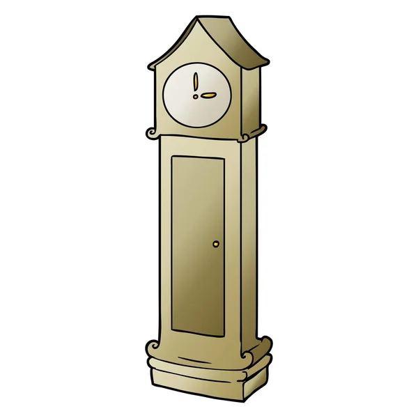 cartoon old grandfather clock — Stock Vector © lineartestpilot 46950729