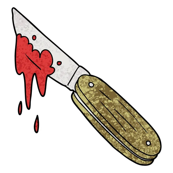 Vektor Illustration Von Cartoon Messer — Stockvektor