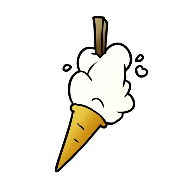 Vector Ilustración Helados Dibujos Animados — Archivo Imágenes Vectoriales