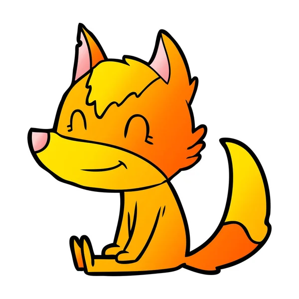 Vektorové Ilustrace Fox Kreslené Postavičky — Stockový vektor