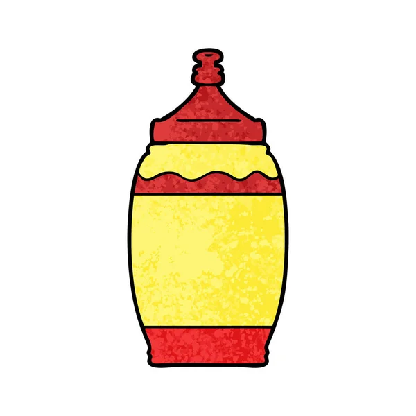 Vektorillustration Der Cartoon Ketchup Flasche — Stockvektor