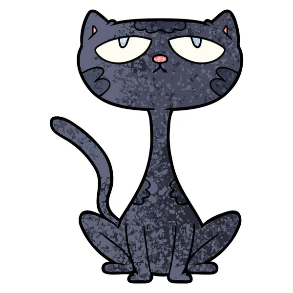 Vector Illustratie Van Cartoon Kat — Stockvector