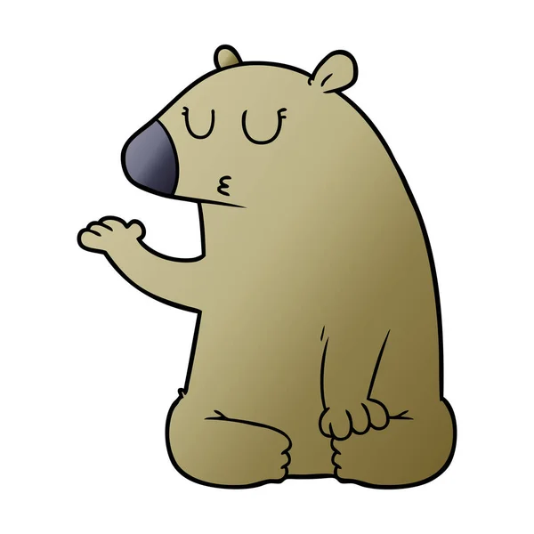 Vector Illustration Bear Cartoon Character Stock Illustration